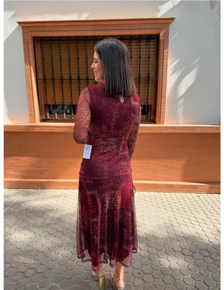 VESTIDO ADELAIDA BURDEOS