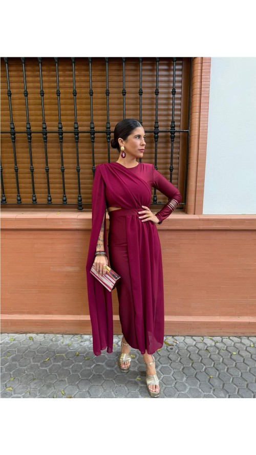 VESTIDO ESTHER BURDEOS