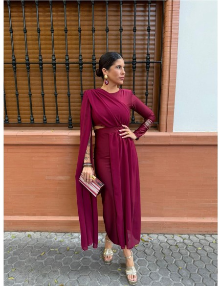 VESTIDO ESTHER BURDEOS