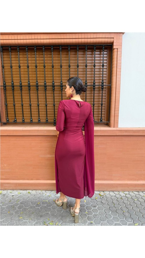 VESTIDO ESTHER BURDEOS