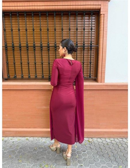 VESTIDO ESTHER BURDEOS