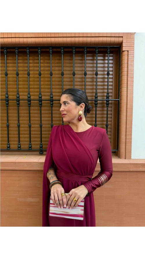 VESTIDO ESTHER BURDEOS