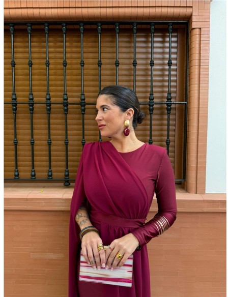 VESTIDO ESTHER BURDEOS