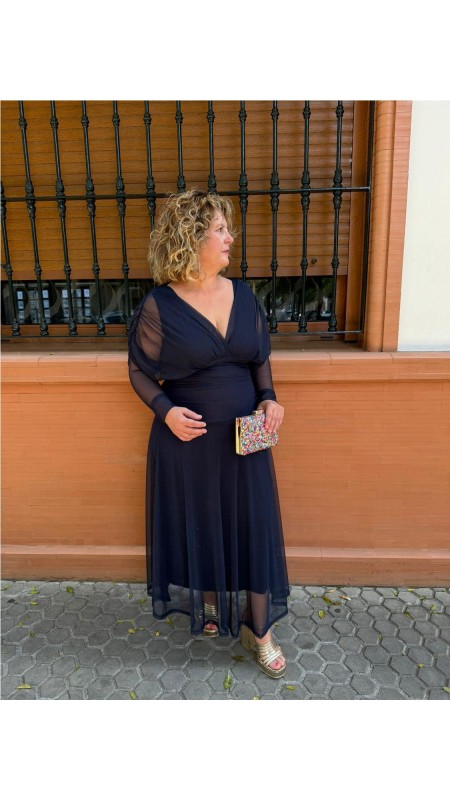 VESTIDO CARMEN MARINO