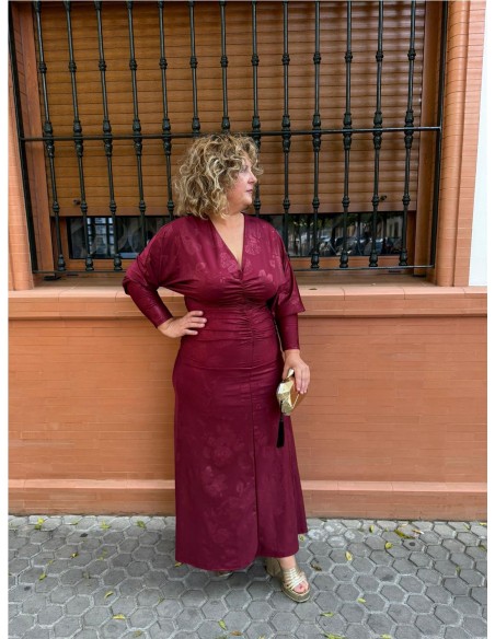 VESTIDO RUIZ BURDEOS