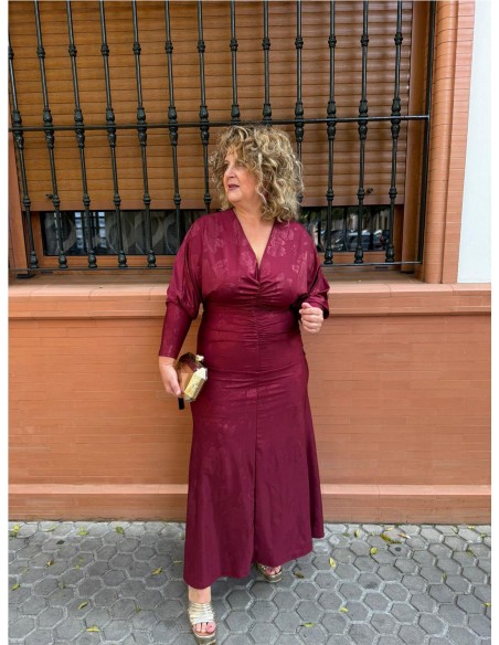 VESTIDO RUIZ BURDEOS