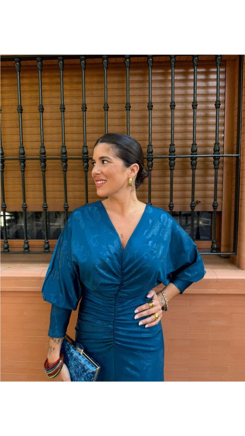 VESTIDO RUIZ PETROLEO