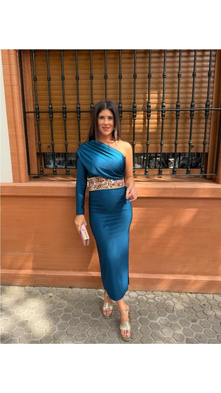 VESTIDA ELISA PETROLEO