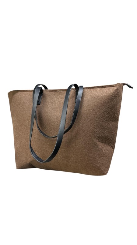 BOLSO GRANDE TELA MARRON