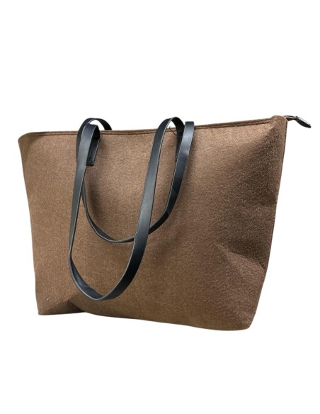 BOLSO GRANDE TELA MARRON