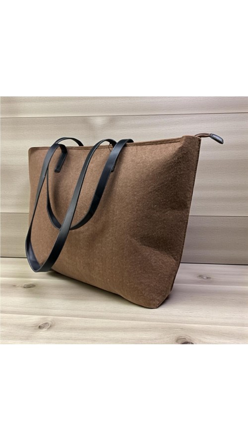 BOLSO GRANDE TELA MARRON