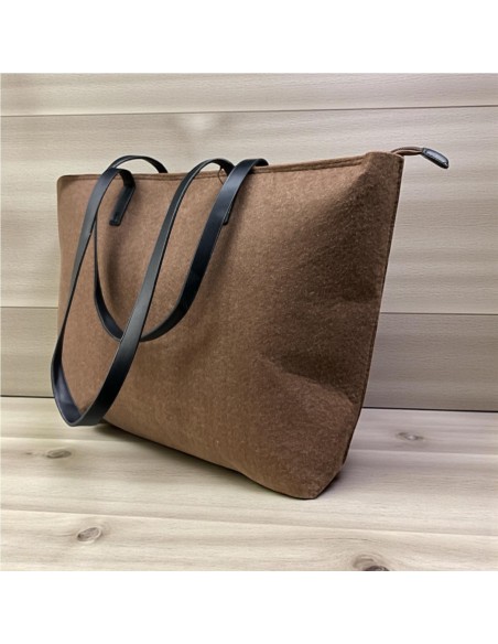 BOLSO GRANDE TELA MARRON