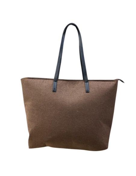 BOLSO GRANDE TELA MARRON