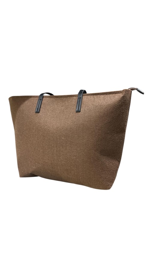 BOLSO GRANDE TELA MARRON