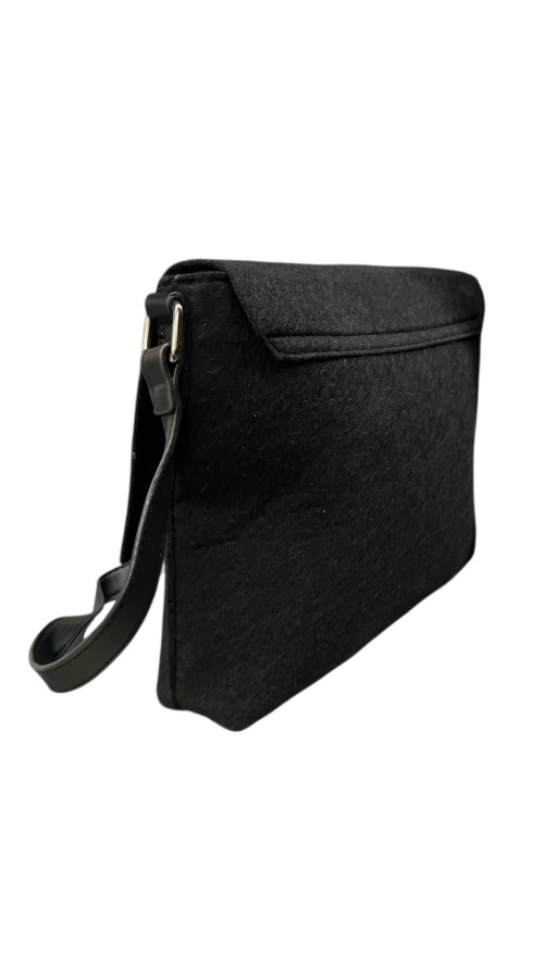 BOLSO SOLAPA TELA NEGRO