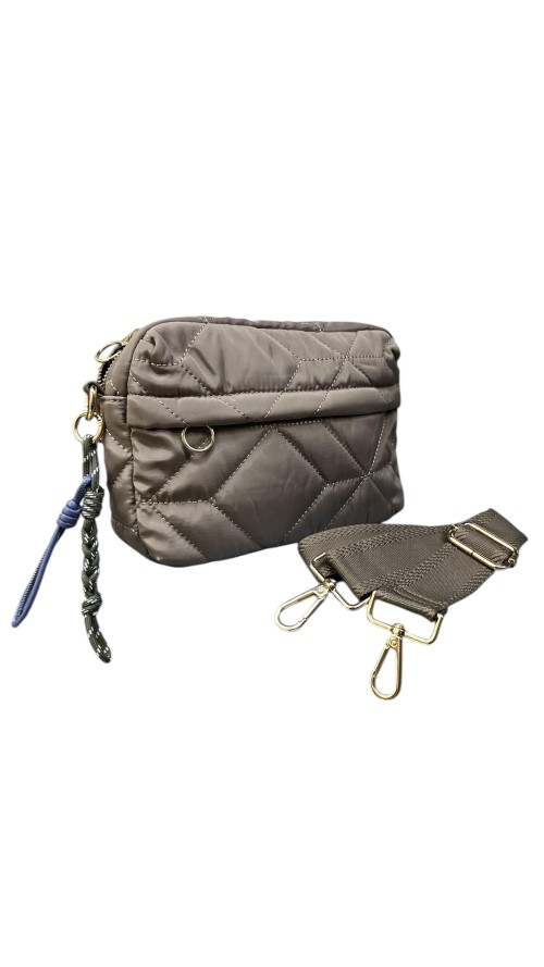 BOLSO ACOLCHADO TAUPE