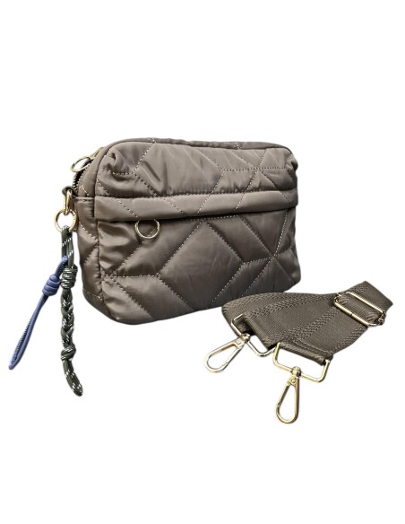 BOLSO ACOLCHADO TAUPE