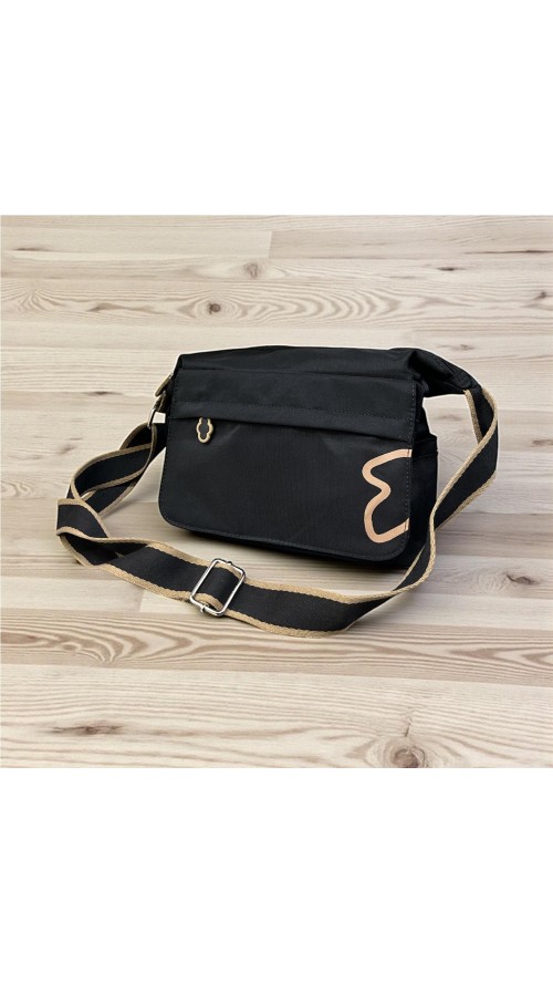BOLSO NYLON BOLSILLO NUBE NEGRO