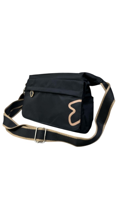BOLSO NYLON BOLSILLO NUBE NEGRO