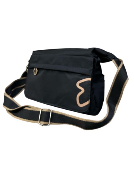 BOLSO NYLON BOLSILLO NUBE NEGRO