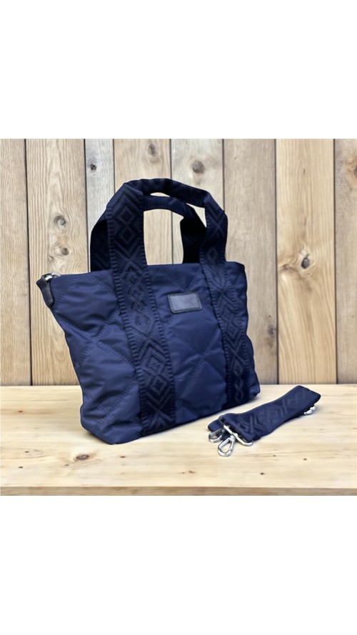 BOLSO NYLON CON ASAS MARINO