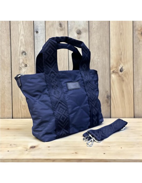 BOLSO NYLON CON ASAS MARINO