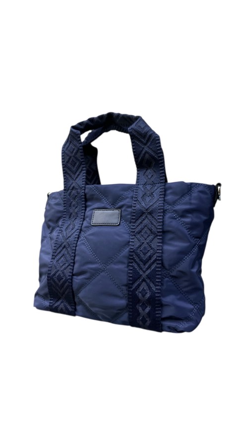 BOLSO NYLON CON ASAS MARINO