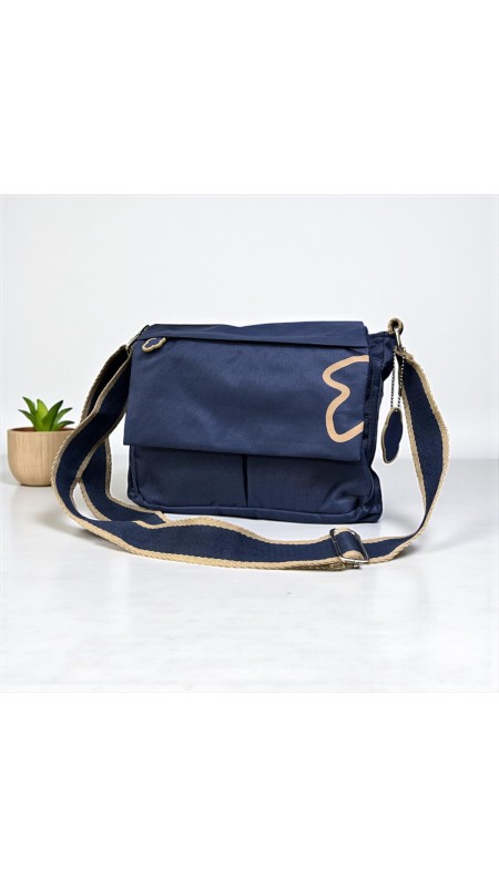 BOLSO NYLON SOLAPA NUBE MARINO 2