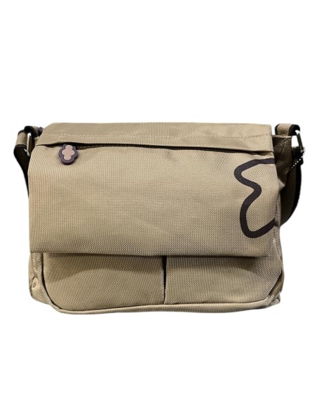BOLSO NYLON SOLAPA NUBE CAMEL
