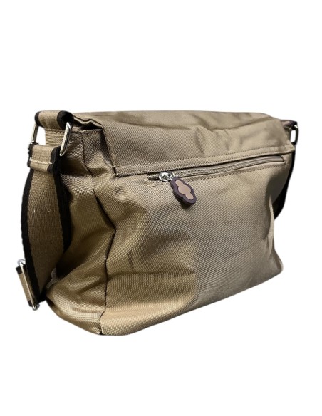 BOLSO NYLON SOLAPA NUBE CAMEL