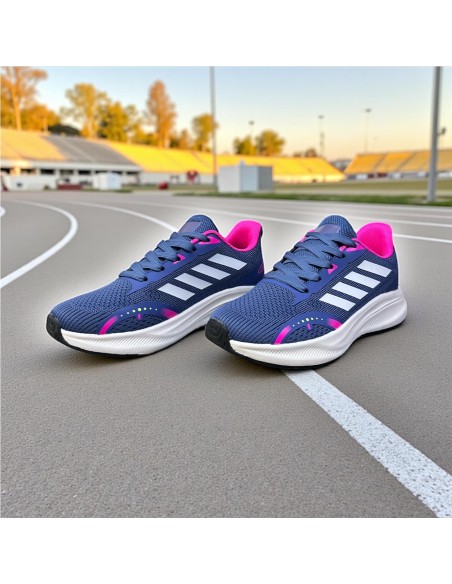 ZAPATILLA RUNNING COMBINADA AZUL