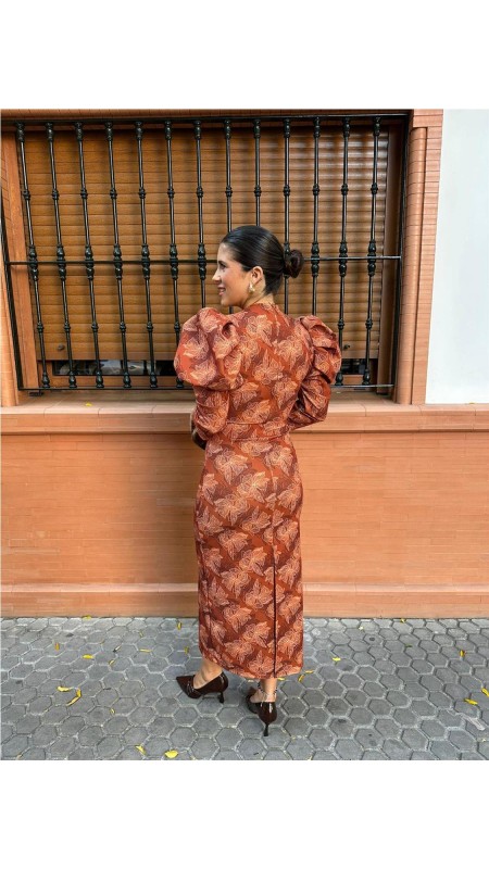 VESTIDO TESLA TEJA 2