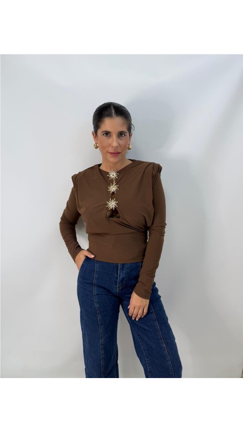 TOP SOL MARRON