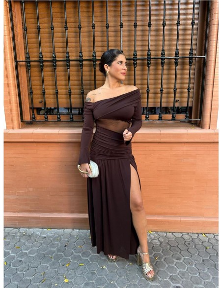 VESTIDO SEPHORA MARRON