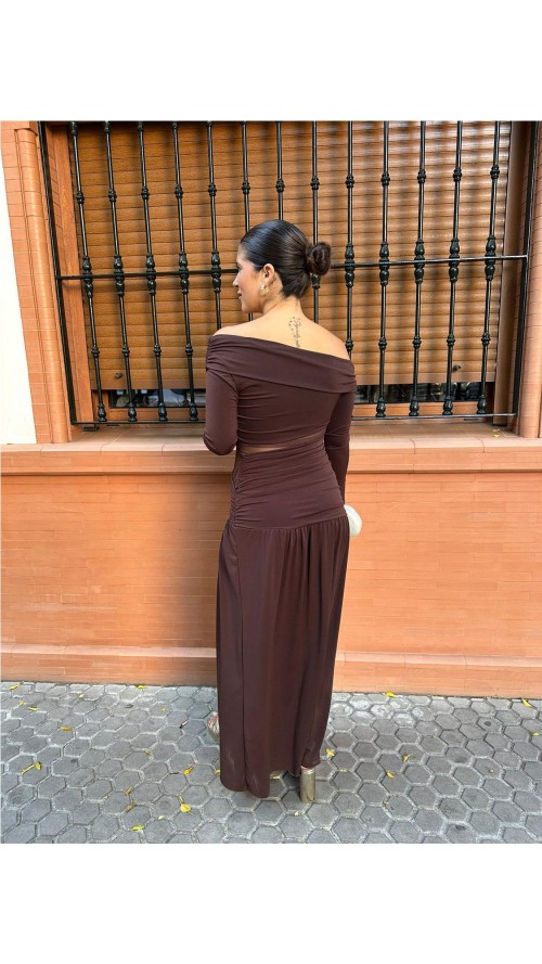 VESTIDO SEPHORA MARRON