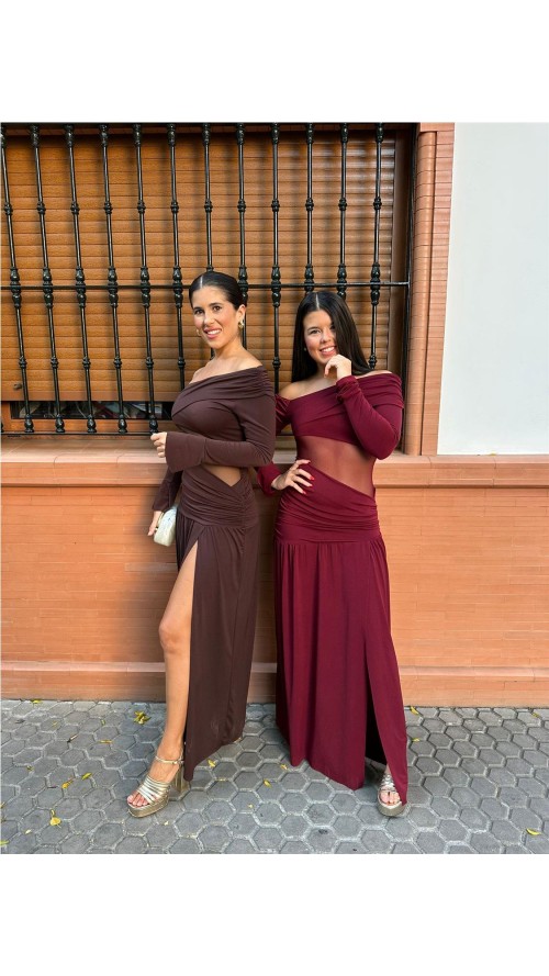 VESTIDO SEPHORA MARRON