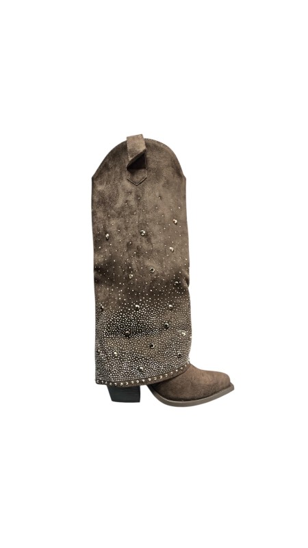 BOTA TACHUELAS MARRON