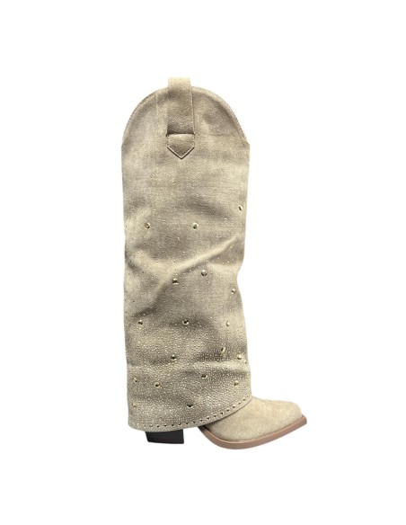 BOTA TACHUELAS TAUPE