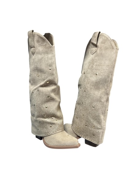 BOTA TACHUELAS TAUPE
