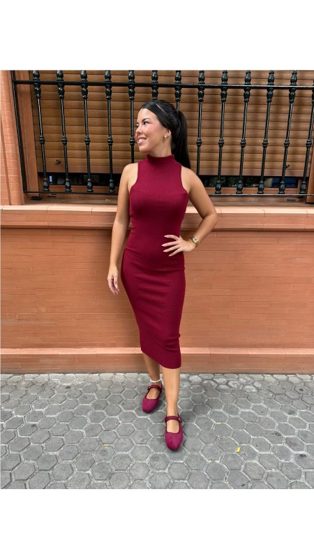 VESTIDO ANGELINA BURDEOS