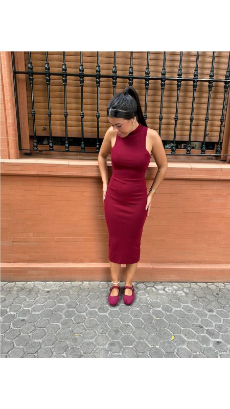 VESTIDO ANGELINA BURDEOS 2