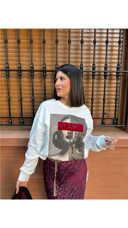SUDADERA ANIMACION MUJER