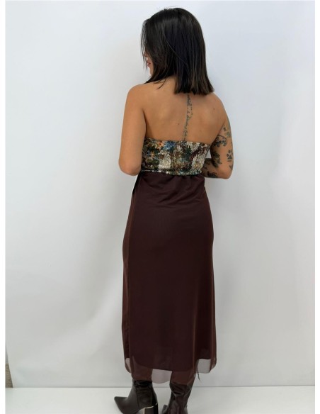 FALDA IRINA MARRON