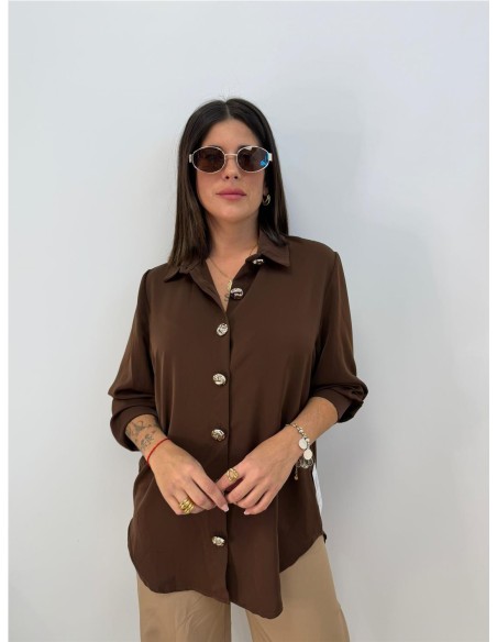 CAMISA TALLIN MARRON
