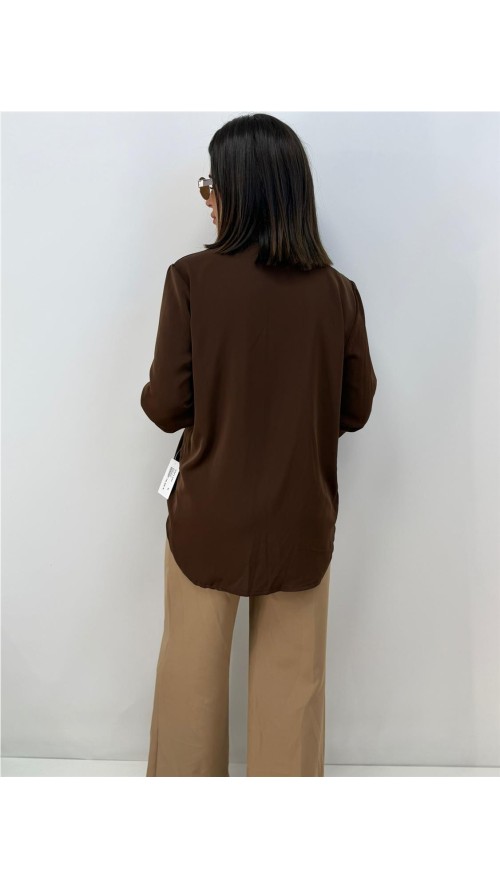 CAMISA TALLIN MARRON