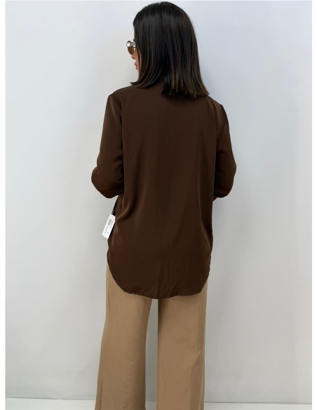 CAMISA TALLIN MARRON