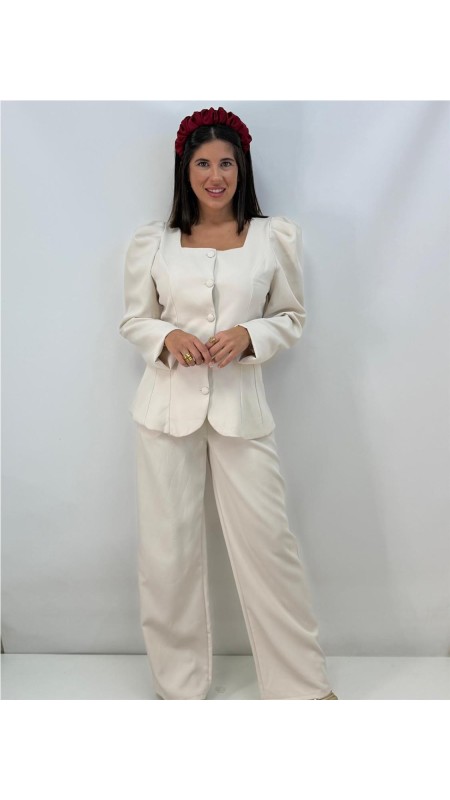 TRAJE CHAQUETA AREVALO BEIG