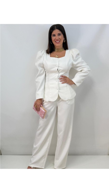 TRAJE CHAQUETA AREVALO BLANCO
