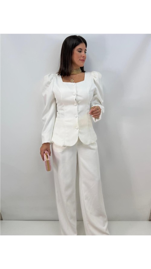 TRAJE CHAQUETA AREVALO BLANCO