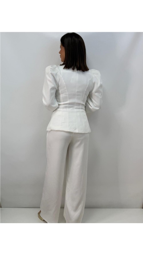 TRAJE CHAQUETA AREVALO BLANCO